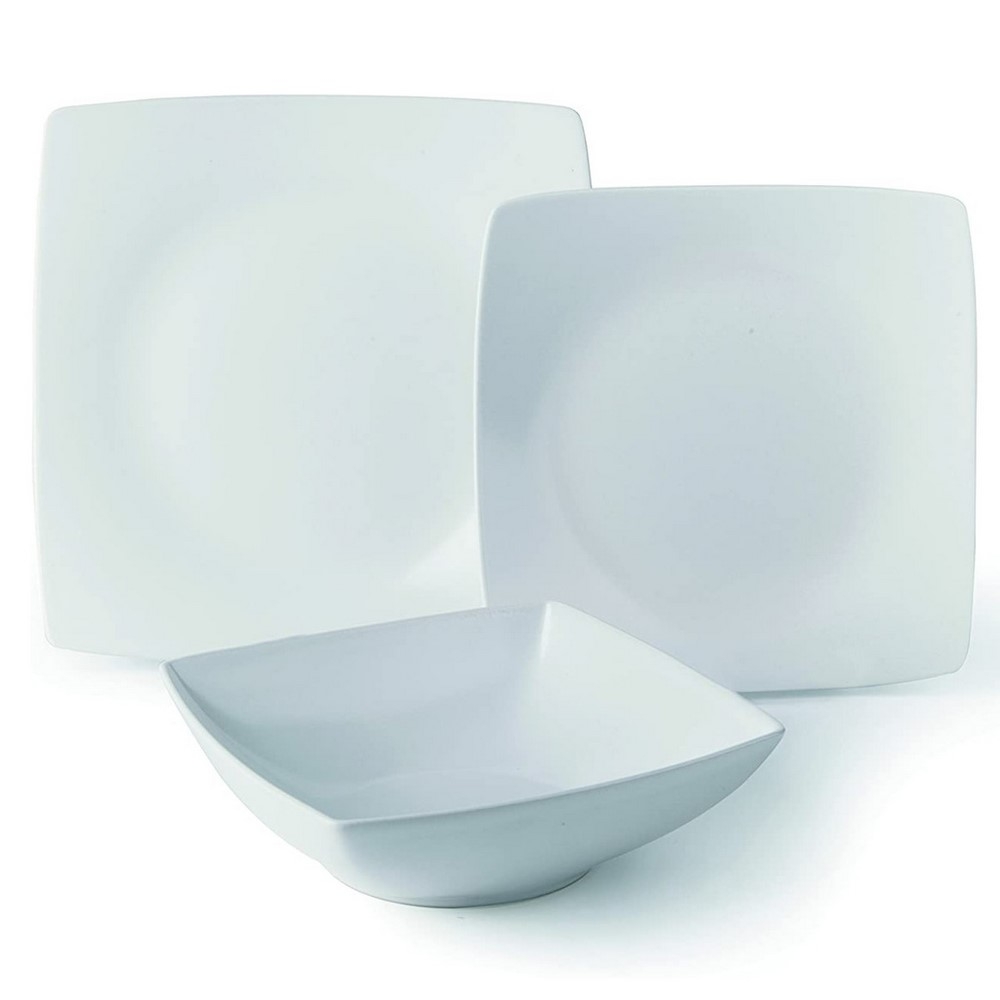 Acquista online Set de 3 assiettes en céramique blanche ECLIPSE Excelsa